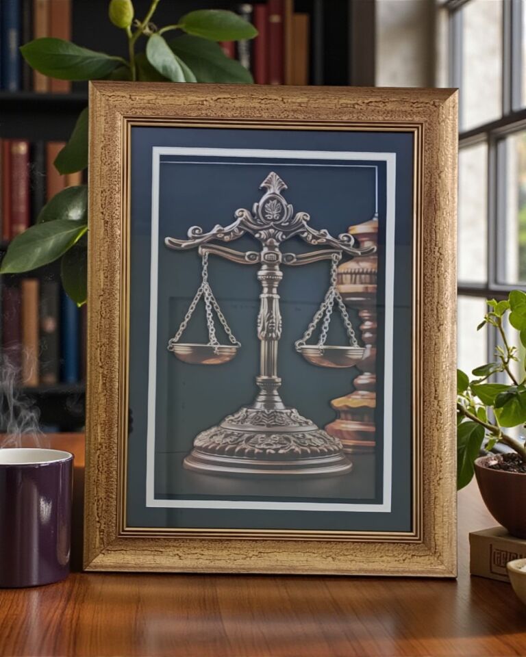 Adalet Terazisi Rölyef Tablo