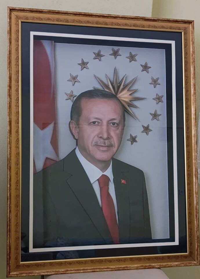 Cumhurbaşkanı Recep Tayyip Erdoğan Rölyef Portre Tablo